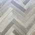 Homes & Floors Herringbone Oak Wood Flooring Staggered Grey 14 x 90 x 450 (mm)