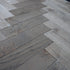 Cambridge Herringbone Grey Waxed Oiled Oak Wood Flooring 18 x 90 x 400 (mm)