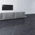 Faus Black Marble Tile Laminate Flooring 8mm S180239