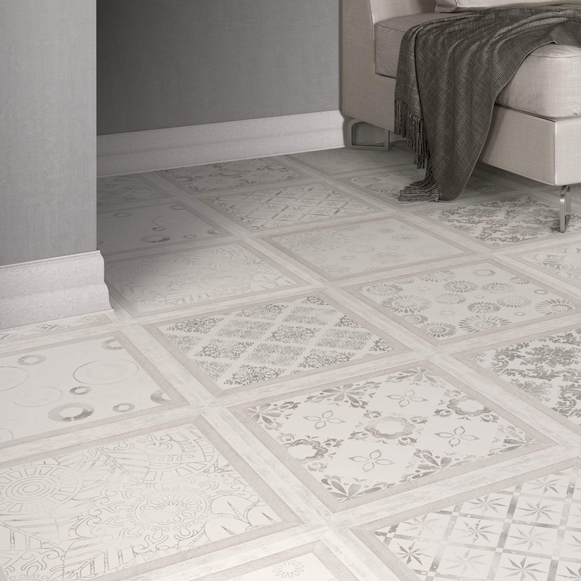 Tile effect deals laminate